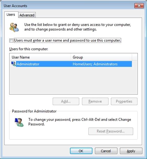 How To Disable Windows 7 Login Password Prompt