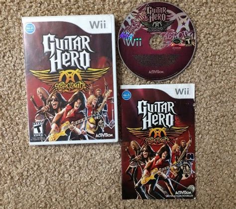 Guitar Hero Aerosmith 2008 Wii Video Game Complete Ebay