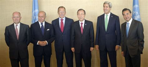 Syrian Conflict Tops Talks Between Un Chief And Permanent Members Of
