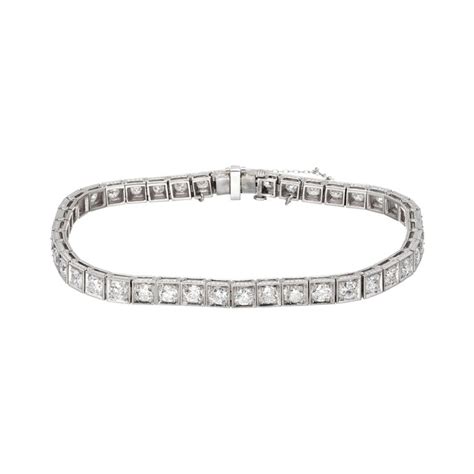 Find the perfect tennis bracelet at kay today. 4.00 Carat Diamond Platinum Tennis Bracelet For Sale at ...