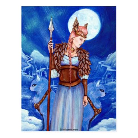 Freya Norse Goddess Postcard Zazzle