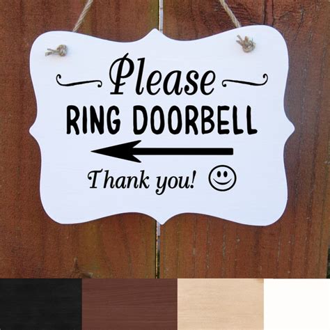 Please Ring Doorbell Sign Sign For Deliveries Ups Usps Etsy Uk