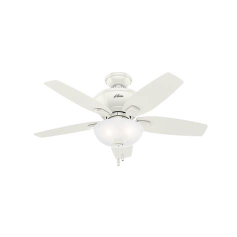 A licensed electrician can handle the job safely and will be sure to verify the power supply, switch, and supports are appropriate for your new ceiling fan. Hunter Kenbridge 42 in. LED Indoor Fresh White Ceiling Fan ...