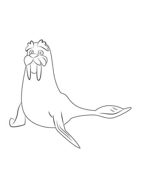 Walrus Coloring Pages Seacoloring