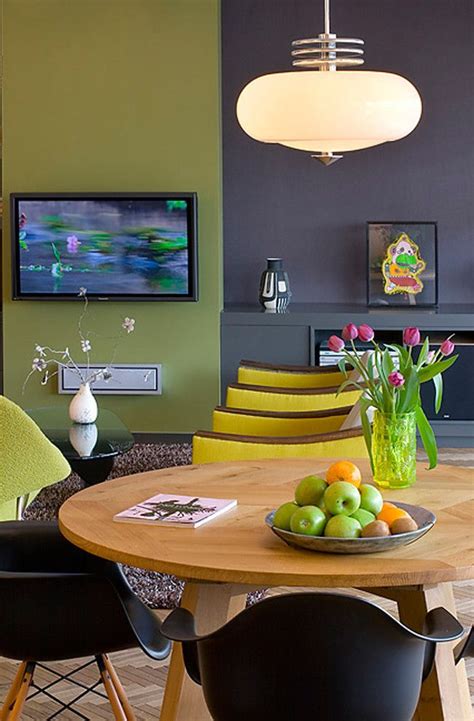 Fantastic Lime Green Interior Dining Room Colors Room Color
