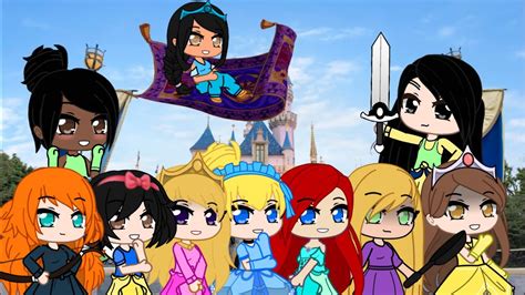 Disney Princesses In Gacha Club Whos Your Favorite Princess 👸🏼 Youtube