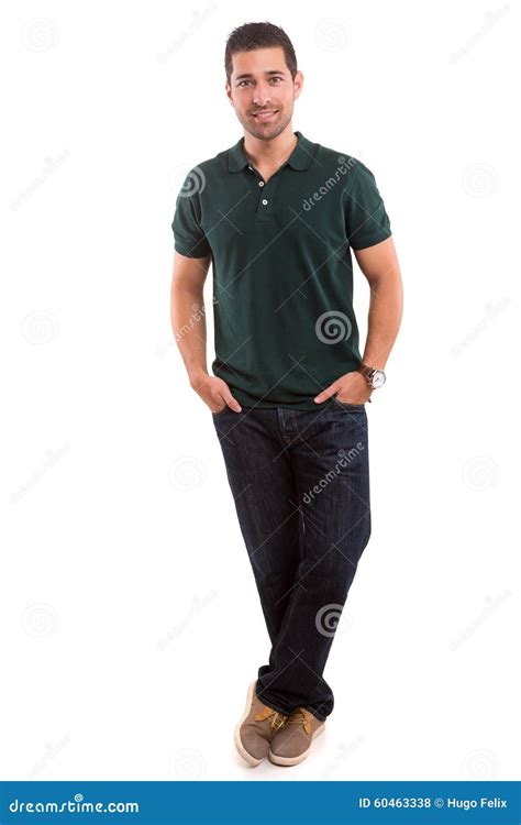 Handsome Man Stock Photo Image Of Look Jeans Friendly 60463338