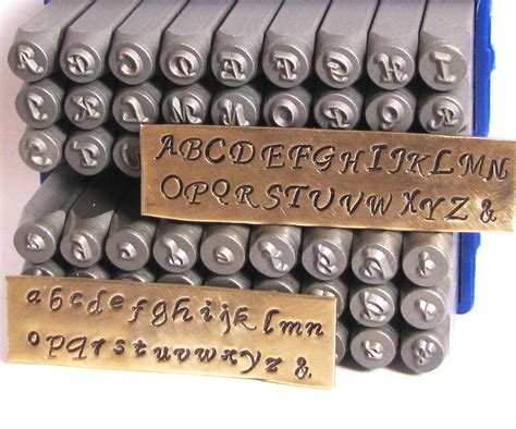 Script Letter Stamps Upper 3 Mm Lower 275 Mm Metal Stamping