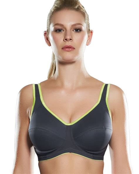 Freya Sports Bra Active Underwire In Charcoal Gray Lyst