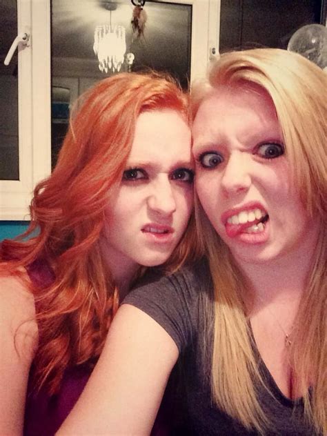 selfie time i m the redhead the blonde is my sister she s gorgeous blonde redheads redhead