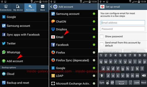 Inside Galaxy Samsung Galaxy S4 How To Add Multiple Email Accounts In