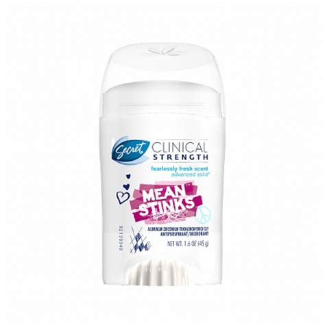 Secret Clinical Strength Mean Stinks Advanced Solid Antiperspirant