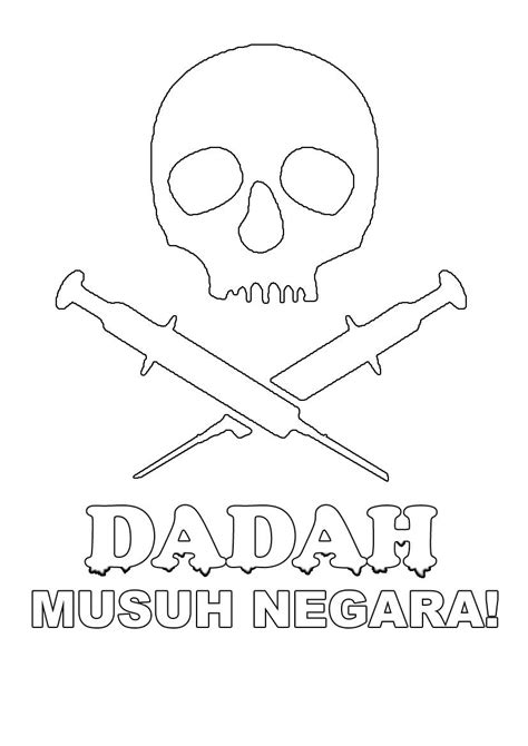 Poster anti dadah smk.taman selesa jaya 2. Poster Dadah Musuh Negara - Gambar Mewarna