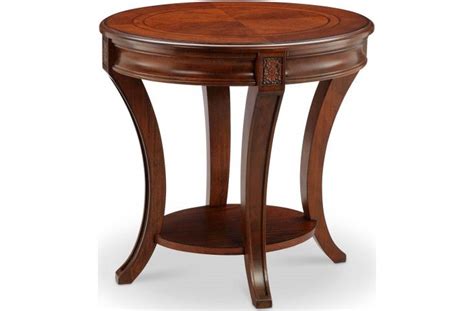 Winslet Cherry Oval End Table Table Glass Top Table End Tables