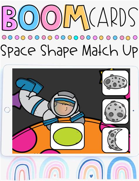 Boom Cards Space Shape Matching Distance Learning Digital Learning In