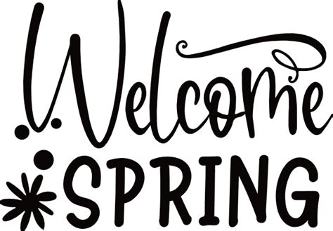 Welcome Spring Season Free Svg File Svg Heart