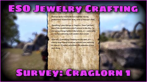 ESO Jewelry Crafting Survey Craglorn 1 Jewelry Surveys YouTube