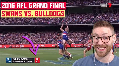 American Reacts To Afl 2016 Grand Final Youtube