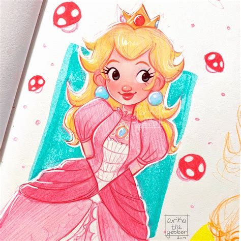 🍄 Princess Peach By Erikathegoober Peach Art Princess Peach