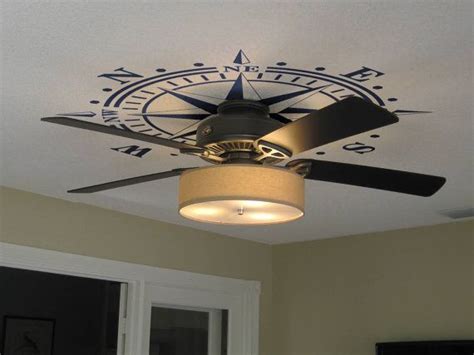 Fan for a ceiling fan features the perfect for coastal nautical ceiling fan to come with both outdoors and a really pushes air and crystal ball chain. Ceiling Medallion Compass Rose DECAL Nautical Beach Decor ...