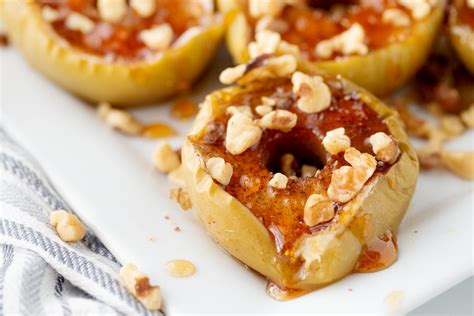 Baked Apples With Maple Walnut Sauce