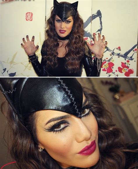 The best guide on making a catwoman costume from batman. http://supervaidosa.com/2012/10/26/halloween-makeup-cat ...