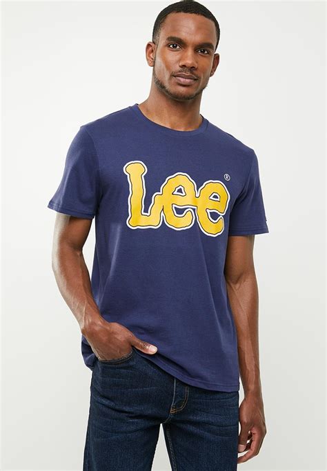 Keyline Logo Short Sleeve Tee Navy Lee T Shirts And Vests
