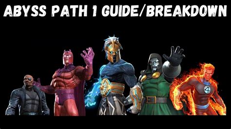 Mcoc Abyss Easy Path 1 Guide And Fight Breakdown Youtube