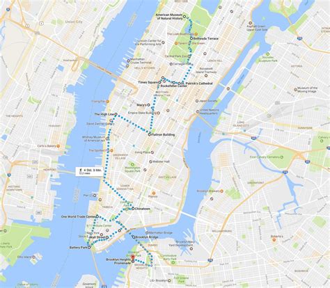 New York An Einem Tag Die Ideale Route Zu Fuß Durch Manhattan Usa