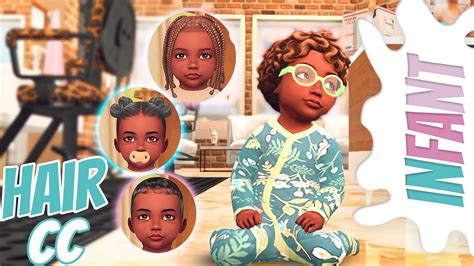 🍼new Sims 4 Infant Cc Hair Links Youtube