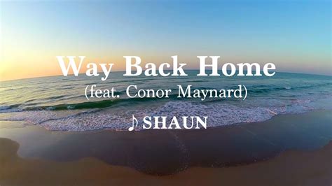 カタカナ付きカラオケ動画SHAUNWay Back Home feat Conor Maynard Sam Feldt Edit 公式 YouTube