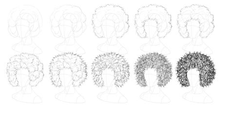 Tutorial How To Draw Afro Textured Hair By Tashamille On Deviantart
