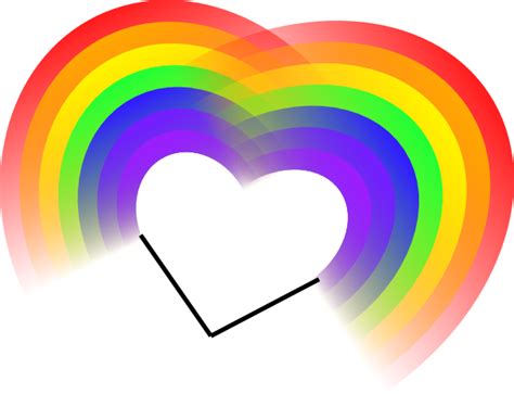 Double Rainbow Heart Clip Art At Vector Clip Art Online
