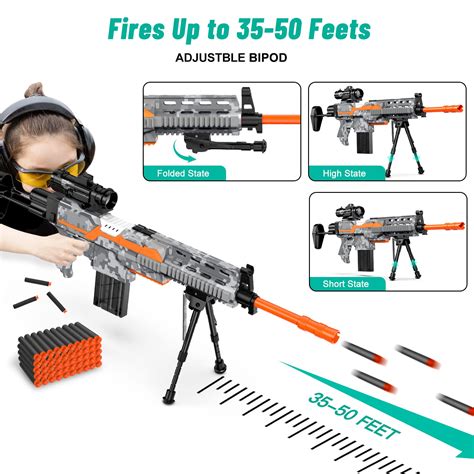 Semour Toy Guns Automatic Sniper Gun With Bullets Tob0b1ztwpws