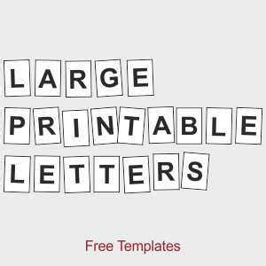 26 alphabets in 18 themes. Large Printable Letters - Free Printables