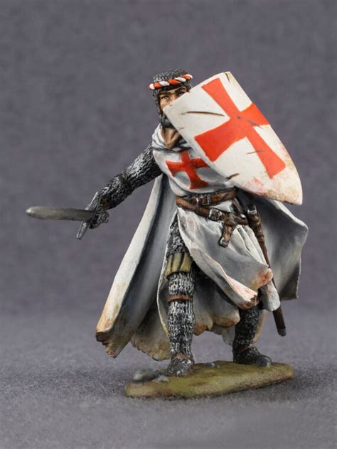 Medieval Knight Toy Figures Teutonic Order Middle Ages 54mm Etsy