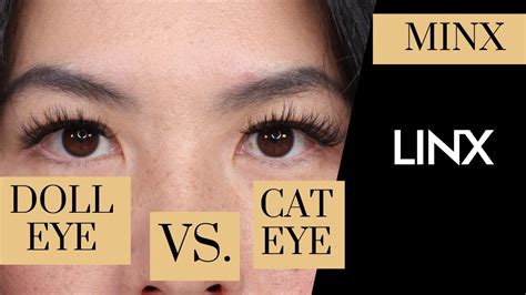 minx doll eye vs cat eye look lashlinx youtube