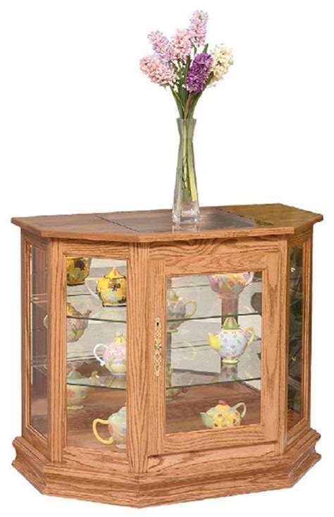 Curio cabinets 80 entertainment centers 349. Angled Small Curio Cabinet from DutchCrafters Amish Furniture