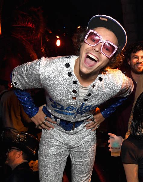 Harry Styles Dressed as Elton John for Halloween—and the Resemblance Is
