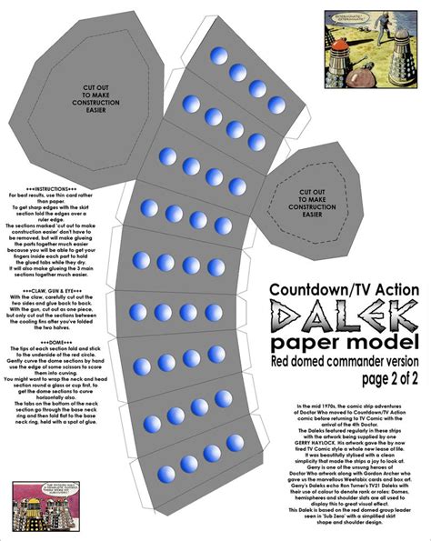 Doctor Who Papercraft Comic Strip Dalek Images And Photos Finder
