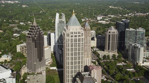Midtown Skyscrapers And One Atlantic Center Atlanta Georgia Aerial