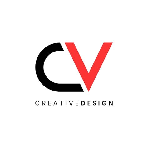Premium Vector Creative Modern Elegant Letter Cv Logo Design Vector