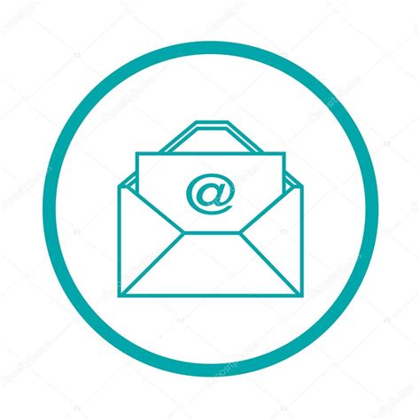 Электронная почта Значок электронной почты стоковая фотография © Mr