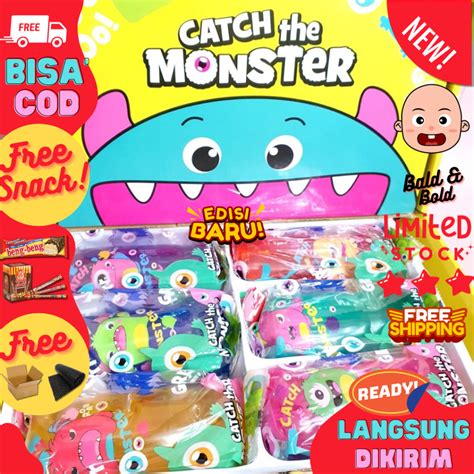 Jual Original Mainan Anak Monster Air Licin Viral Rhino Catch The
