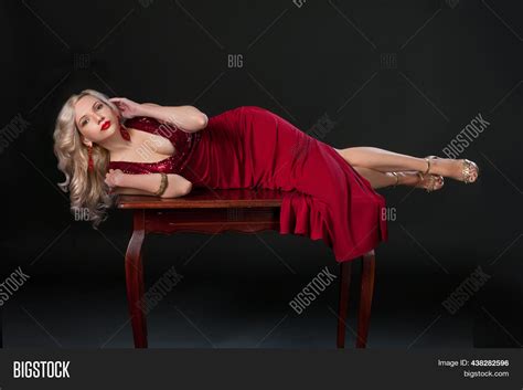 Woman Red Dress Image And Photo Free Trial Bigstock