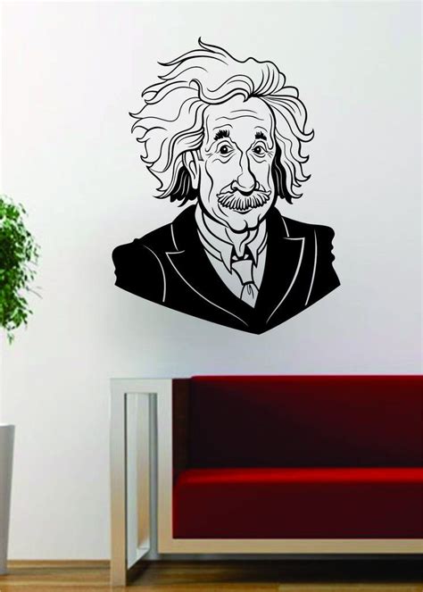 Albert Einstein Science Scientist Decal Sticker Wall Vinyl Art Home
