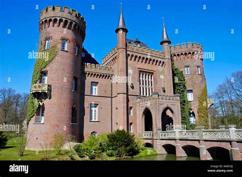 Moated Castle Moyland Bedburg Hau Stock Photo Alamy
