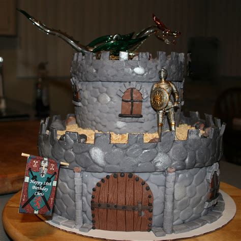 Medieval Castle — Birthday Cakes Gâteau Danniversaire Château Gâteau Château Gâteau En