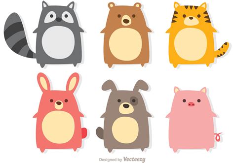 Cute Animals Vectors Download Free Vectors Clipart