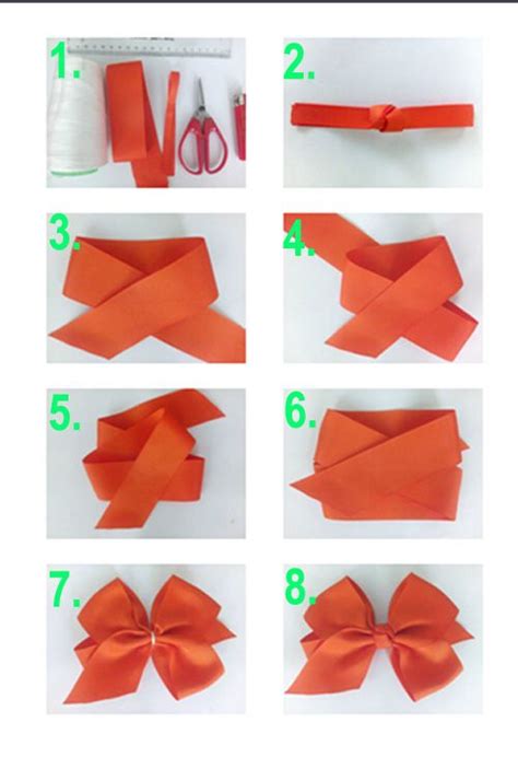 Take the left end of the ribbon and cross it over the right end. How to make ribbon bow? 8 tips to make a 5 inch hair bow ...